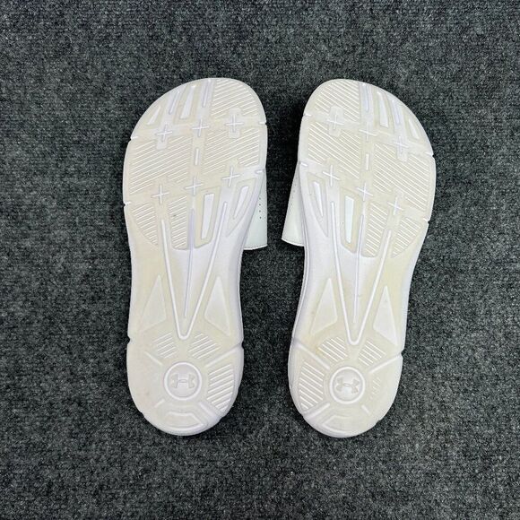 Under Armour Ignite 5 Sandals Men's Size 11 White Black Athletic Recovery Slides - Picture 7 of 9